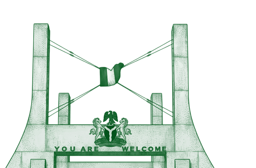 City gate illustration