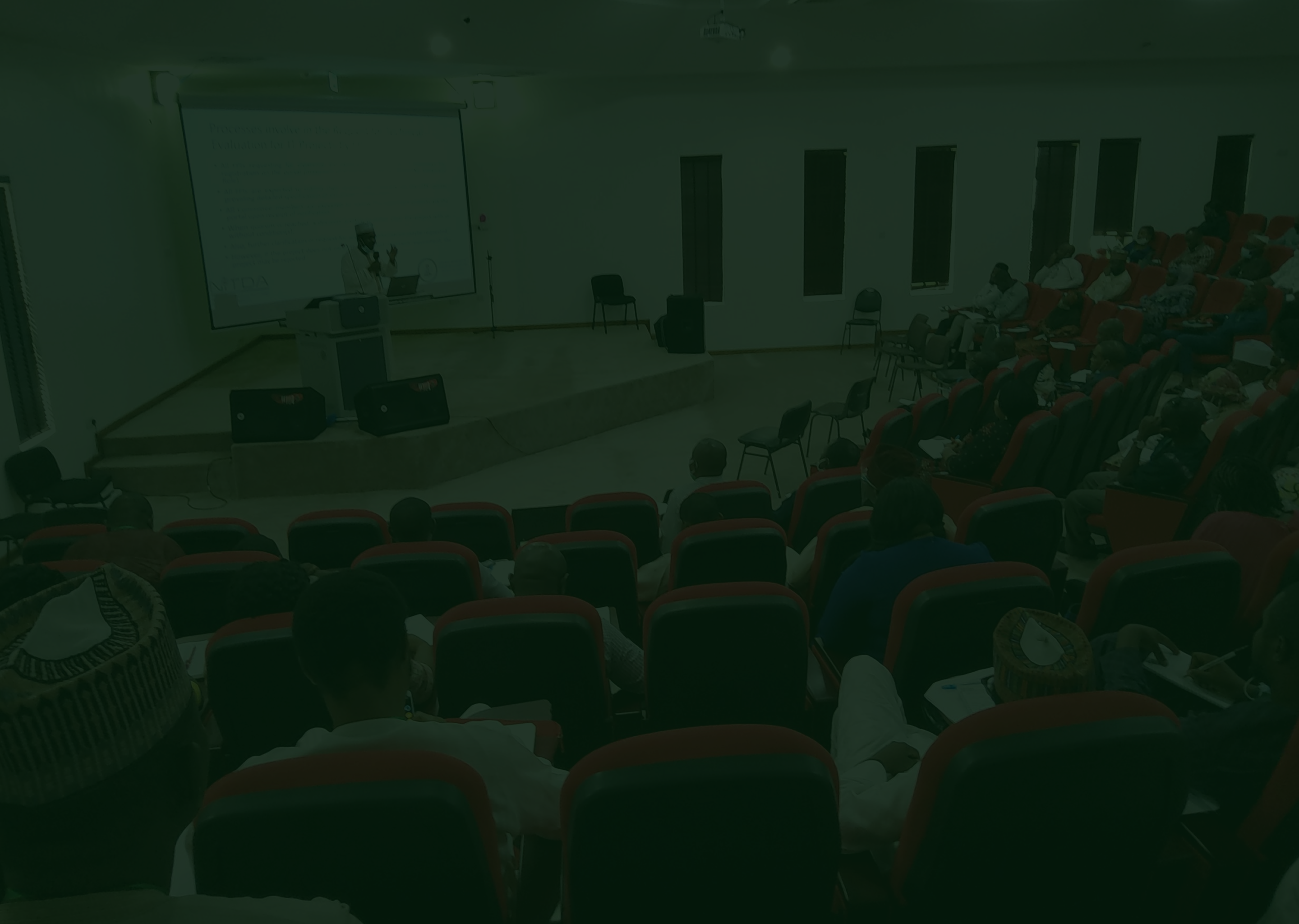 Conference crowd background